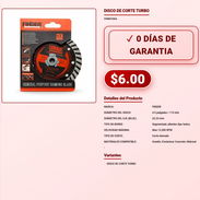 DISCO DE CORTE TURBO . - Img 57881518