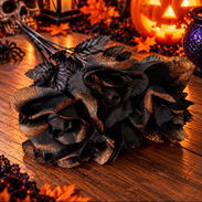 🕸️🎉Ramo de rosas negras para decoración de Haloween 🇺🇲 ORIGINAL 👇 pieza única - Img 57947628