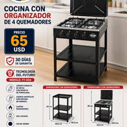 COCINA DE GAS DE CUATRO QUEMADORES CON ORGANIZADOR NUEVAS EN CAJA!!!! - Img 52010215