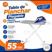Combo. Tabla de planchar plegable + plancha a vapor. ROYAL - Img 56741001