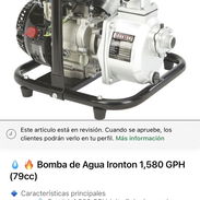 Bomba de Agua Ironton 1,580 GPH (79cc) - Img 54675075