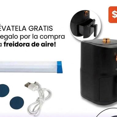 💥FREIDORA DE AIRE y de ACEITE+ REGALO 💥 💯Sabor Auténtico, crujido Perfecto 👌 - Img 123146380