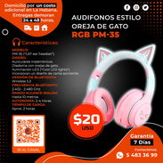 🎧AUDIFONOS 🎧 RGB TIPO OREJA DE GATO. TENEMOS MENSAJERÍA CON FACTURA Y GARANTÍA. TLF 54833699 - Img 57943085