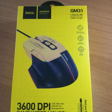 Mouse Gamer con Cable GM31 Iluminado | 7 Botones - 7/8