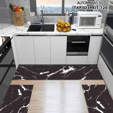 Set de 3 alfombras de cocina  Precio 28  usd   C2 - 9/10