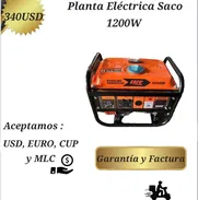 Se vende planta electrica Saco 1200w - Img 49782483