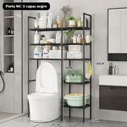 😱Organizador de baño de 5 niveles, diseñado para colocarse sobre la taza del baño. 🧺 - Img 58142488