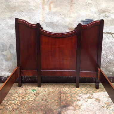 ⚜️ Cama imperial antigua restaurada • Entrega incluida 🚛 - 3/5