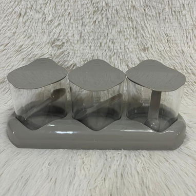 Set de 3 envases para especias con cucharitas - Img 123624301