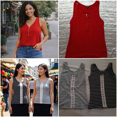 Tops y blusas perfectas para el Verano /Body/Pullover/Camisetas/Blusas mangas 3/4 nuevas y de segunda mano De $3 a $5 - Img 123264472