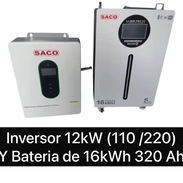Inversor Saco 12kw ( 110v_220v) con batería de 16kw 320Ah en 5500 usd - Img 57523336