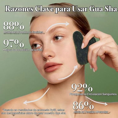 Gua Sha de Jade Natural - 5/7