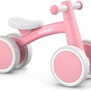 Bicicleta de equilibrio para niños pequeños – Lindo juguete para bebés de 12 a 24 meses – Andador sin pedal con 4 ruedas - Img 45565685