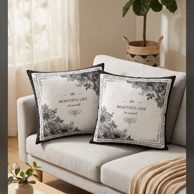 ☕️Set de 2 cojines con su forro y ziper /18 usd☕️ - Img 123552095
