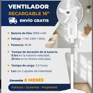 Ventilador recargable - Img 56426191