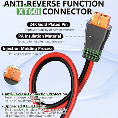 ☀️ CABLES SOLARES CON CONECTORES XT60i Y MC4 PARA CONEXIÓN DE PANELES Y BATERÍAS! ☀️ - Img 123556713