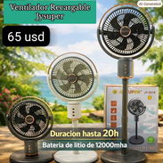 Ventilador Recargable JAYSUPER - Img 56567553