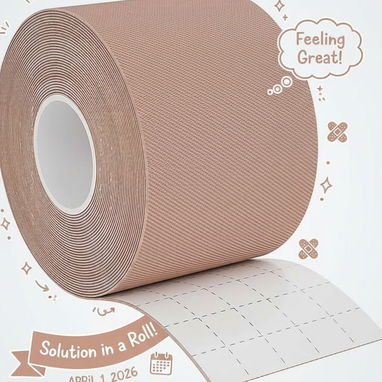 Cinta para busto boob tape body tape levanta senos pezoneras escote de lujo - Img 118031477