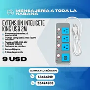⚡🔌 EXTENSIÓN ELECTRODOMESTICA INTELIGETE KING USB 2M 🔌⚡ 💲 PRECIO: 9 USD - Img 55618387