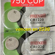 Baterĺa CR 1220 Maxell - Img 52987888