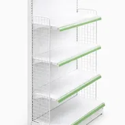 *Estantería con malla lateral* Color: Blanco Tamaño(Largo x Ancho x Altura): 90x46x165cm - Img 55019524