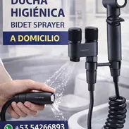 Ducha Higiénica Aquafina Deluxe Negro Mate 54266893 – Nueva en Caja Bidet Sprayer Aquafina 2 Salidas de Agua – Premium - Img 57886395