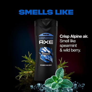 Gel de Baño AXE para Hombre 16 oz – Phoenix y Apollo | 2 Fragancias - 2/7