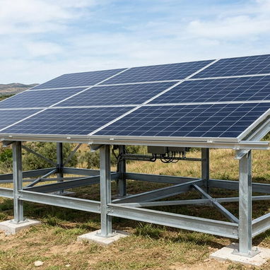 Base original para  paneles solares - Img 123917051