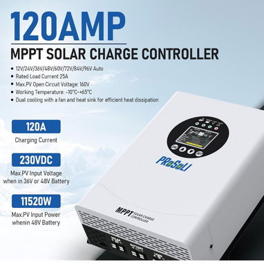 Controlador Solar MPPT PROSOLI 120A 12V-96V - Img 121630881