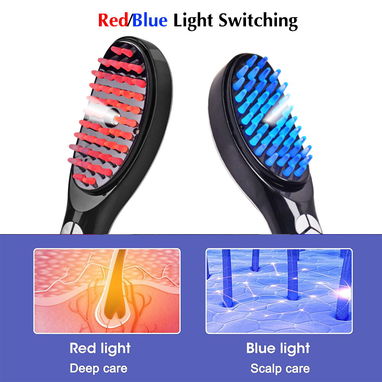 Cepillo eléctrico capilar 💆♀️✨ con luz roja/azul, masaje 3D ultrasónico, vapor hidratante y difusor de aceites - Img 126968143