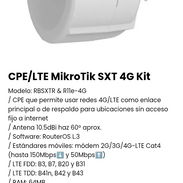 CPE/LTE MikroTik SXT 4G Kit. Modelo: RBSXTR & R11e-4G. Nuevo - Img 52082404