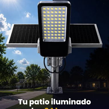 Lámpara Solar para Exterior 800W - 2/7