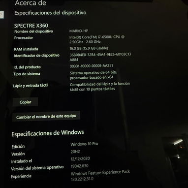 Laptop HP SPECTRE X360 (2en1) pantalla tactil 17" edicion limitada 350usd vedado 52635560 - Img 114853843