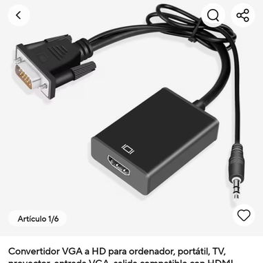 Se venden variedad de cables y adaptadores HDMI, display port, VGA - Img 121018411