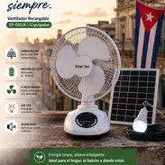 VENTILADOR RECARGABLE CON PANEL SOLAR - Img 55625233