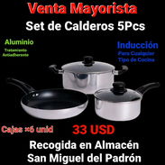 🍳 Set de Calderos 5 Piezas - Venta Mayorista x6 - $33 USD c/u - Img 56554089