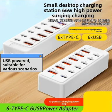 Extensión de USB a 6 USB y 6 tipo C. - Img 121783351