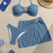 Bikini azul claro con paredo - Img 56331236