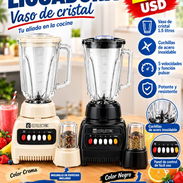 Licuadora Stelectric con vaso de cristal y moledor de especies incluído - Img 57856742