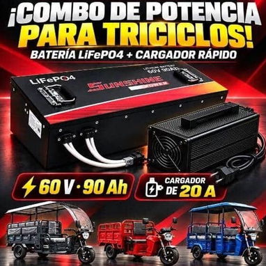 Batería de triciclos Life Po4 + cargador rápido - 5/5