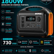 OUPES 1800W ,PICO 4000W , CAPACIDAD 1488WH, Carga Rapida 0 a 100% en 4 Horas +Oferta 24GB de datos moviles - Img 55771869