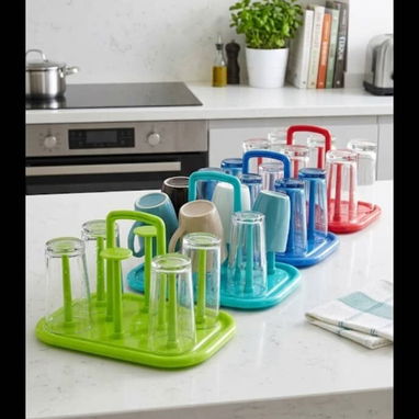 🚨Escurridor de vasos  🚨 Material: Plástico  💰Precio : 7 USD - Img 123250683