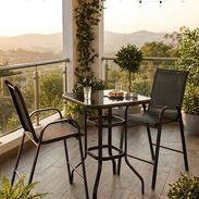 🍷✨ **JUEGO DE MESA ALTA + 2 SILLAS - Img 58461001