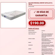 COLCHON PERSONAL KONFORT ANTILLAS 90 x 190 cm . - Img 57881411