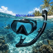 Kit de careta y snorkel/ Marco Azul. - Img 55946455