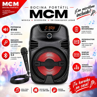 Bocina por Bluetooth con micrófono 🎤 - 3/8