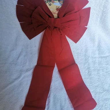 💜Muñecos de navidad Miden 25cm 💜Lazo decorativo de navidad mide 53 cm de alto - 3/3