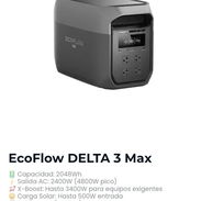 Delta 3 max sellado caja 2048wh capacidad o sea 2kwh garantía x escrito solso tienda física variedad ofertas - Img 56688572