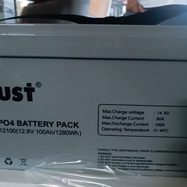 Bateria Must Lifepo4 12V 100A interesados escribir por Whatsapp al 58405949 - 2/2