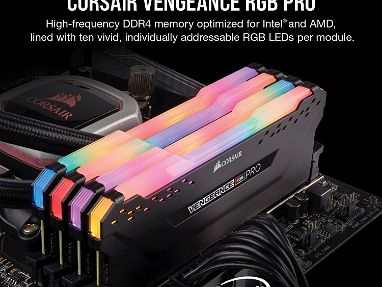 Memorias Corsair Vengance RGB Pro 16 GB  2x8 a 3200 HZ  Nueva en Caja - Img main-image